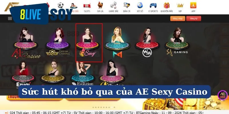 AE Sexy Casino - Sảnh cược quyến rũ