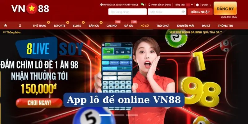 App lô đề online VN88 uy tín