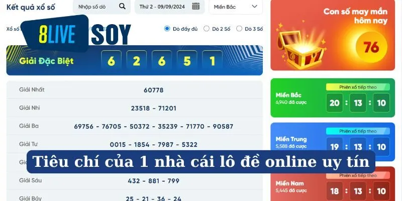 Các tiêu chí đánh giá 1 nhà cái lô đề online uy tín