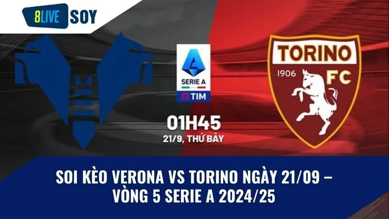 Soi kèo Verona vs Torino ngày 21/09 – Vòng 5 Serie A 2024/25