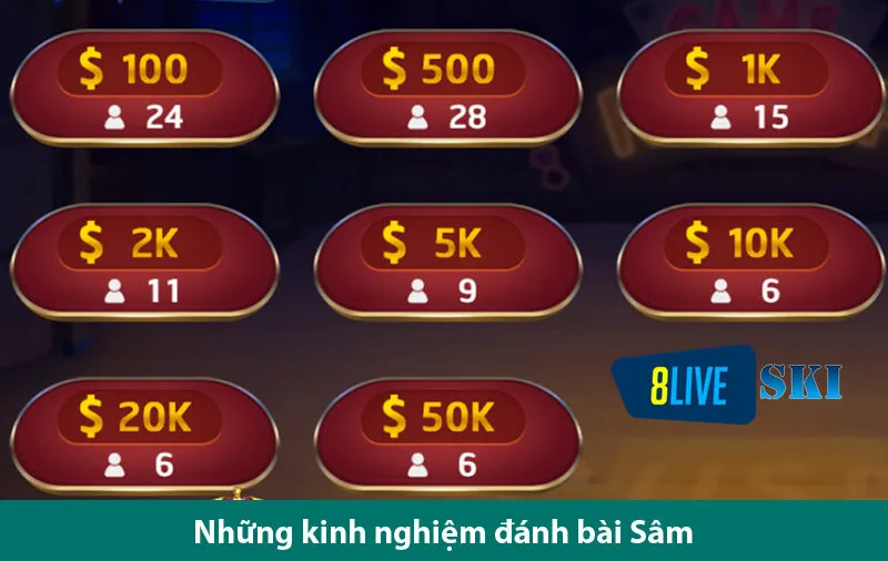 Luật và kinh nghiệm chơi Game bài sâm các cược thủ cần biết tại 8live.ski