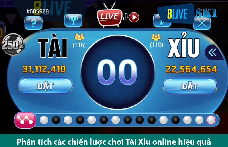 Phân tích xu hướng cược Tài xỉu live hiện nay trên 8live