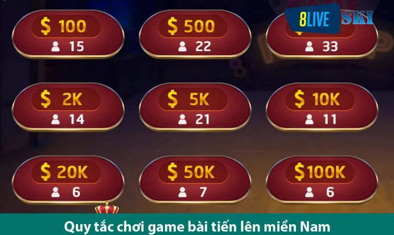 Tiến lên miền Nam - Trò chơi đang dẫn đầu xu hướng tại Link vào 8live