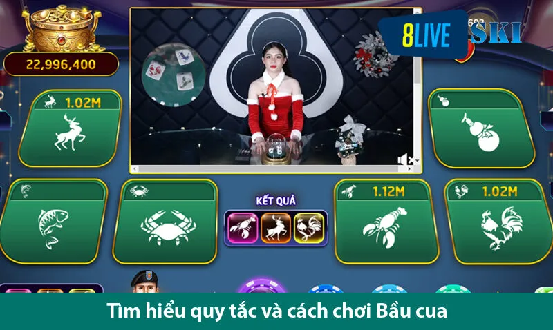 Tìm hiểu cách vào cược chuẩn khi tham gia trò chơi bầu cua live trên 8live.ski