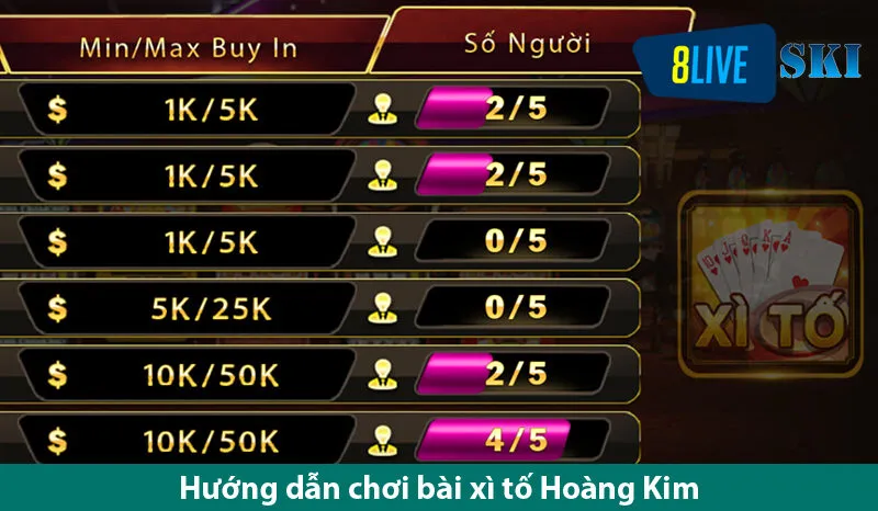 Chinh phục siêu phẩm cá cược xì tố hoàng kim cực đã trên 8live ski