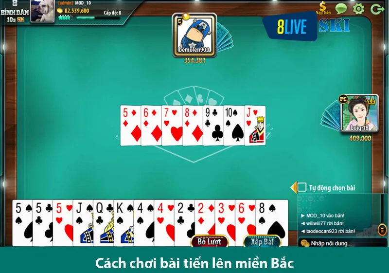 Cách chiến thắng trong game bài tiến lên miền Bắc hiệu quả 