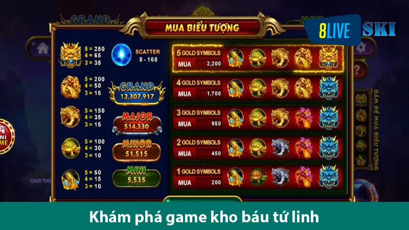 Chinh phục game kho báu tứ linh huyền thoại tại nhà cái trực tuyến