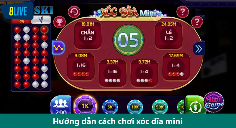 Cách chiến thắng đơn giản game xóc đĩa mini giành cho người chơi mới 