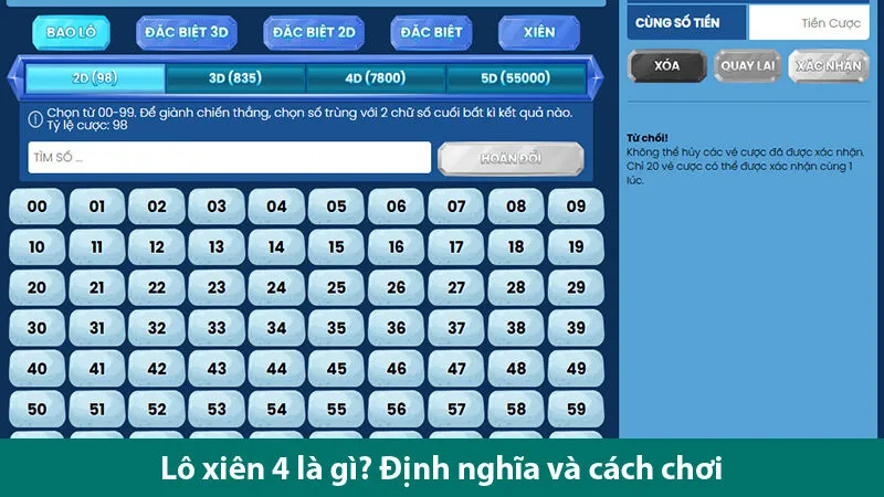 Đánh lô xiên 4 ăn bao nhiêu? Cách tính tiền và bí quyết cá cược hiệu quả